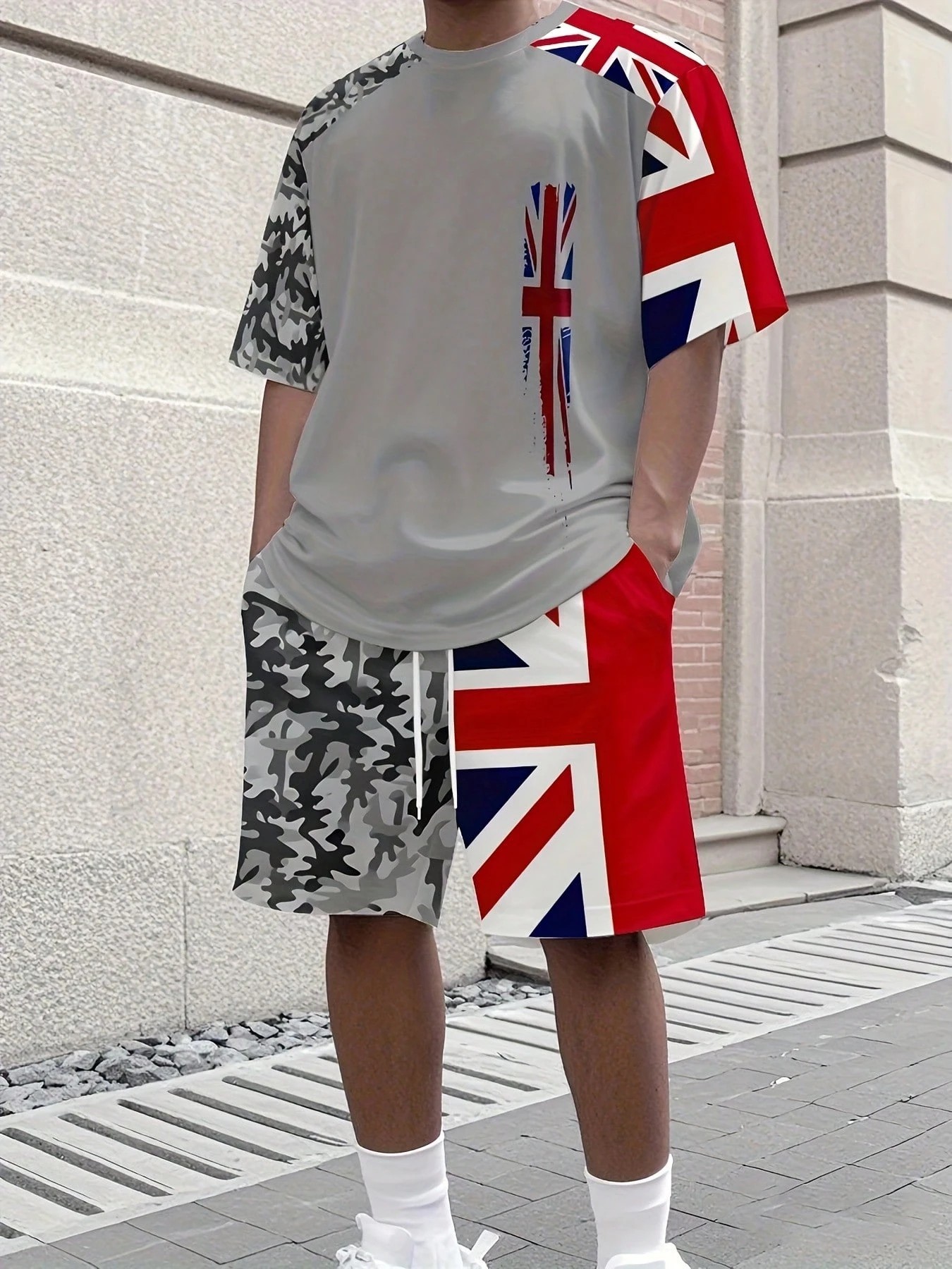 Street Fashion For 2026 - 2026 Summer New Men's Short-Sleeved Set