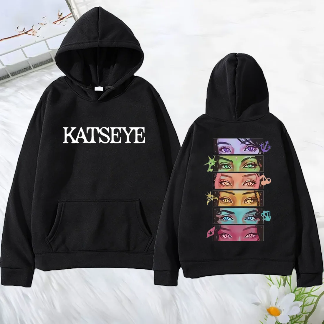 Street Fashion China Girl - Korean Girl Group KATSEYE Graphics Hoodie