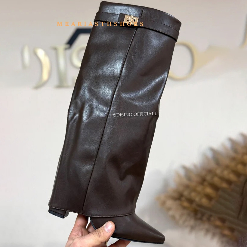 Women's Chunky Heel Knee High  - Street Fashion Winter review and price