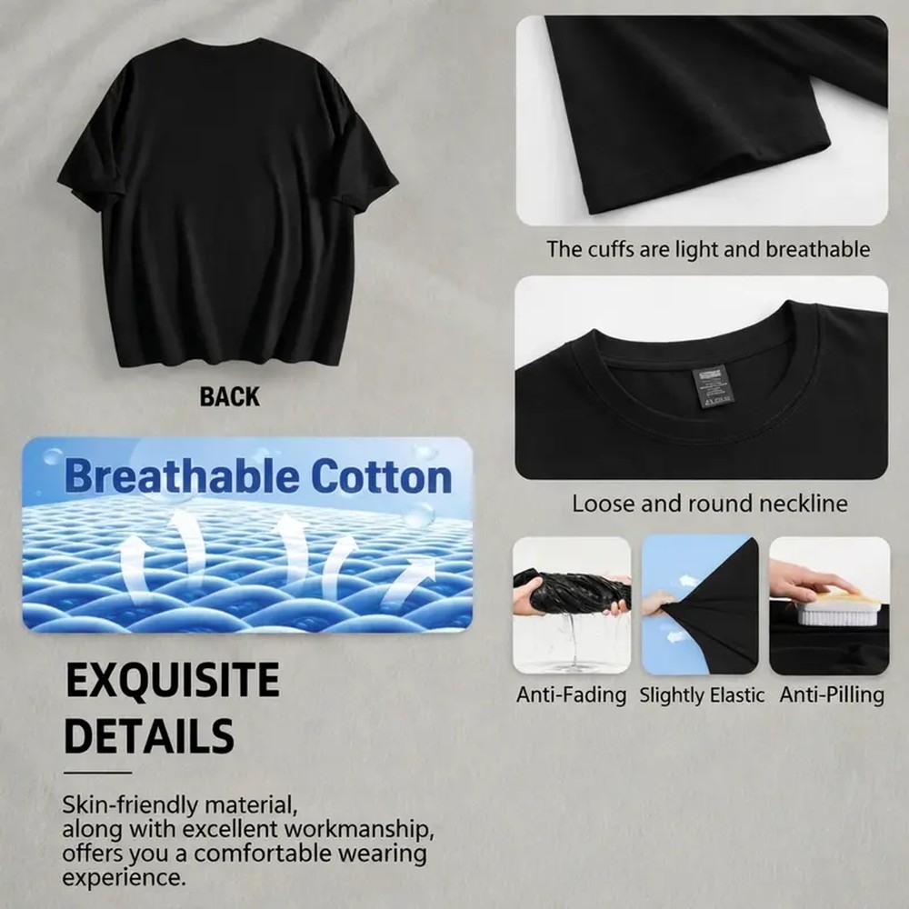Men's Casual Streetwear T-Shir - Street Fashion Mood review and price
