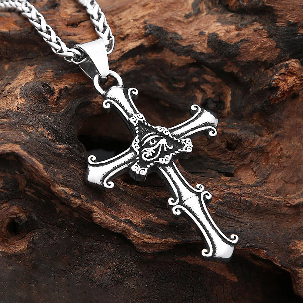 Gothic All Seeing Eye Cross Pe - Street Fashion Egypt review and price