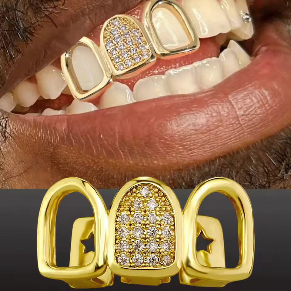 TOPGRILLZ Hip Hop CZ Teeth Gri - Street Fashion Loverboy Hat review and price