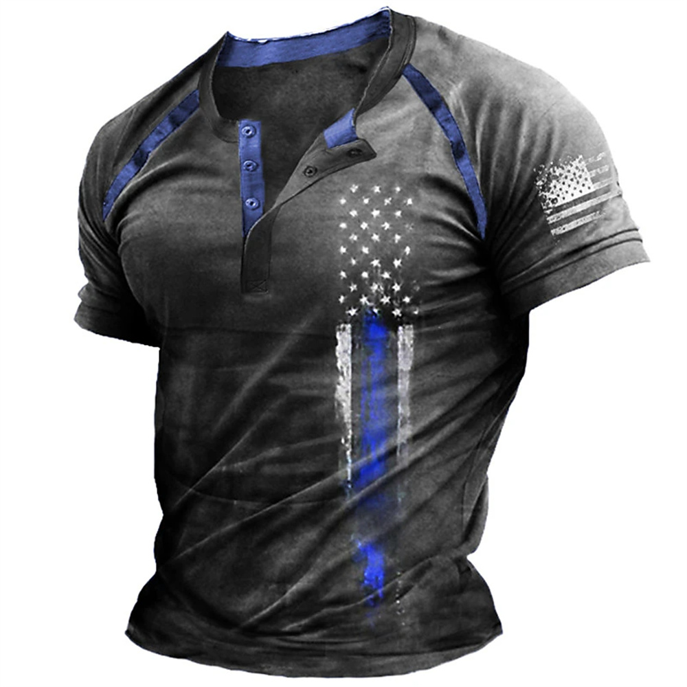 Funny 3D American Flag Print M - Street Fashion China review and price