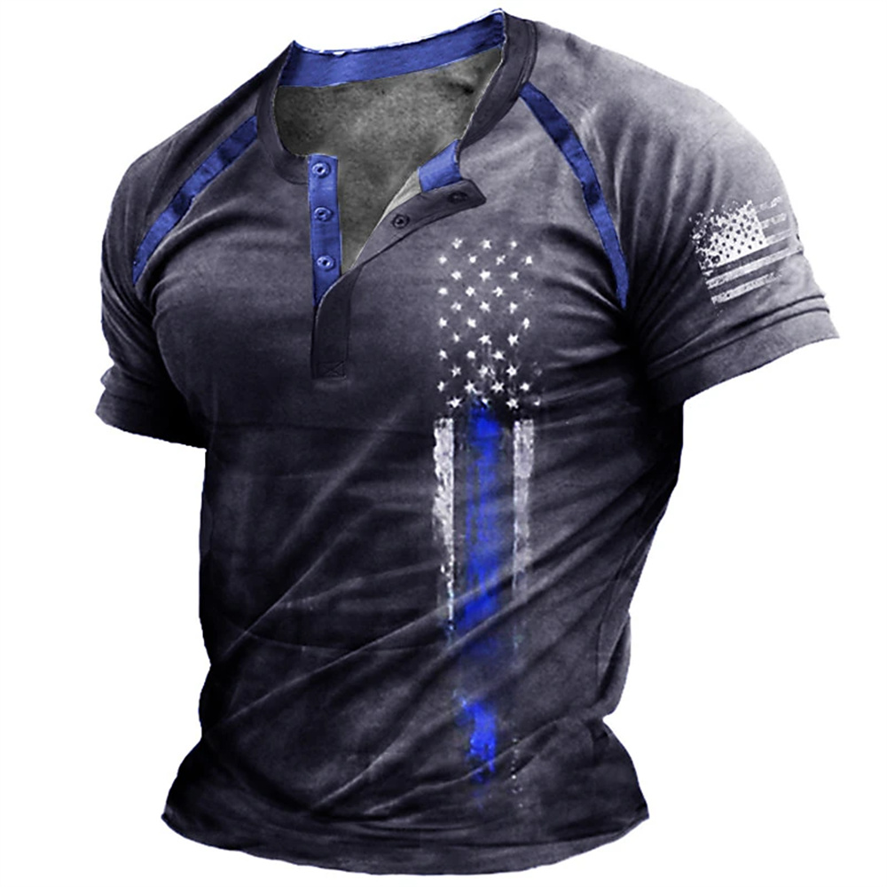 Funny 3D American Flag Print M - Street Fashion China review and price