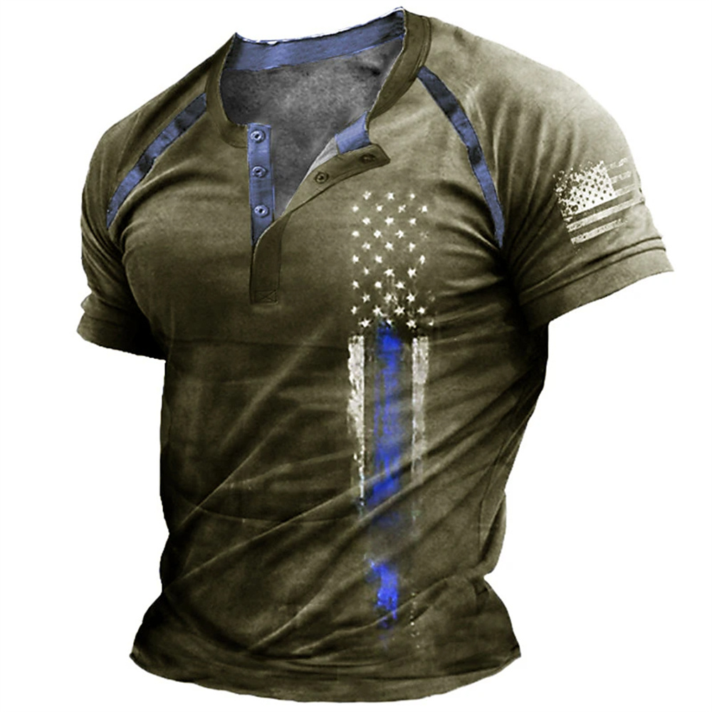 Funny 3D American Flag Print M - Street Fashion China review and price