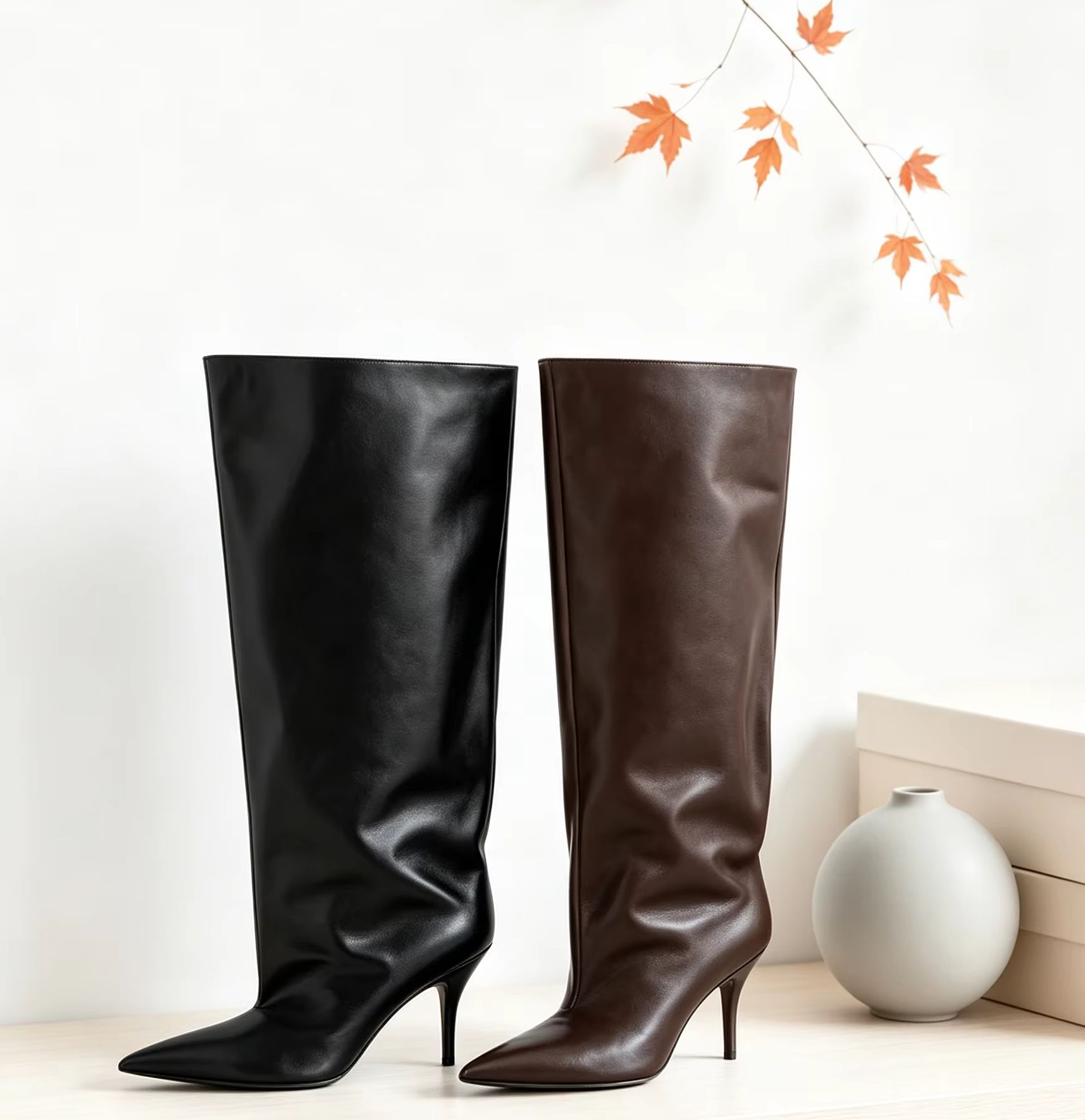 Slouch Wide Cuff Knee High Boo - Street Fashion Winter review and price