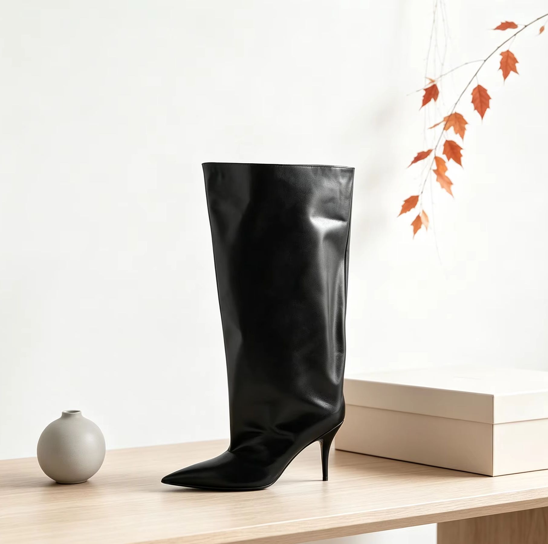 Slouch Wide Cuff Knee High Boo - Street Fashion Winter review and price