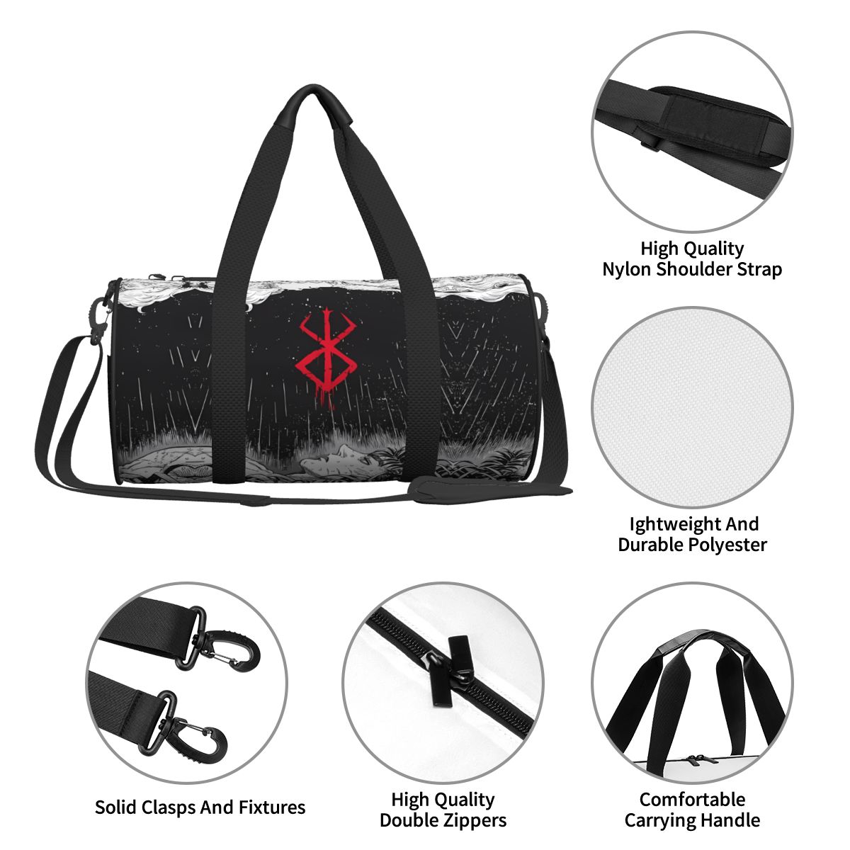 Japan Anime Bereserk Gym Bag F - Street Fashion Anime review and price