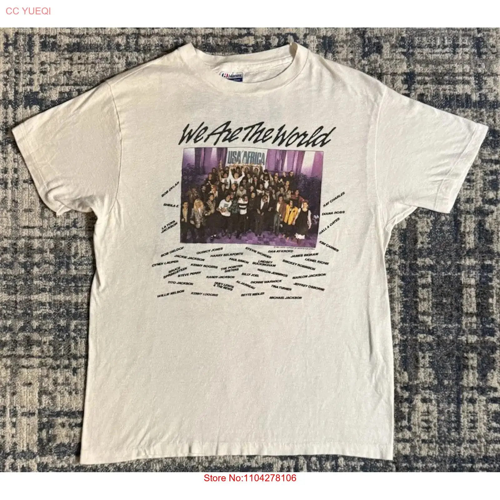 Vintage 1985 We Are The World  - Street Fashion Mood review and price