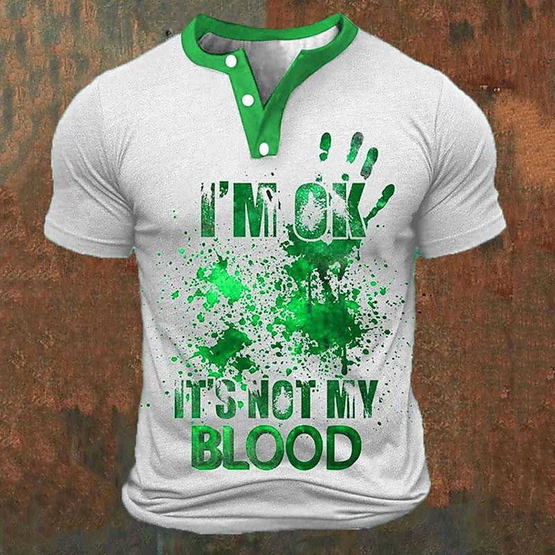Funny 3D Letter Print Men's He - Street Fashion China review and price
