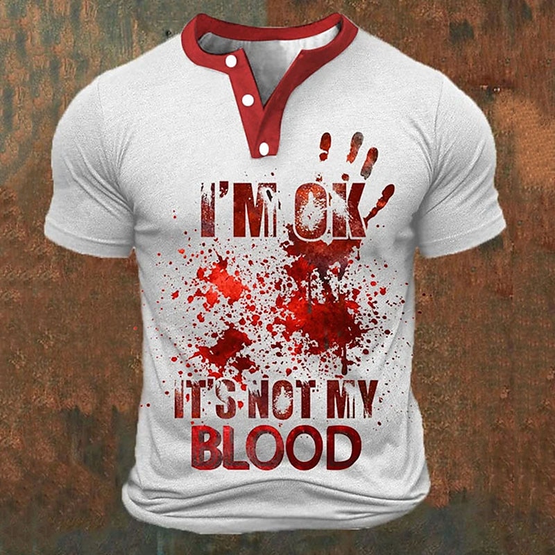 Funny 3D Letter Print Men's He - Street Fashion China review and price