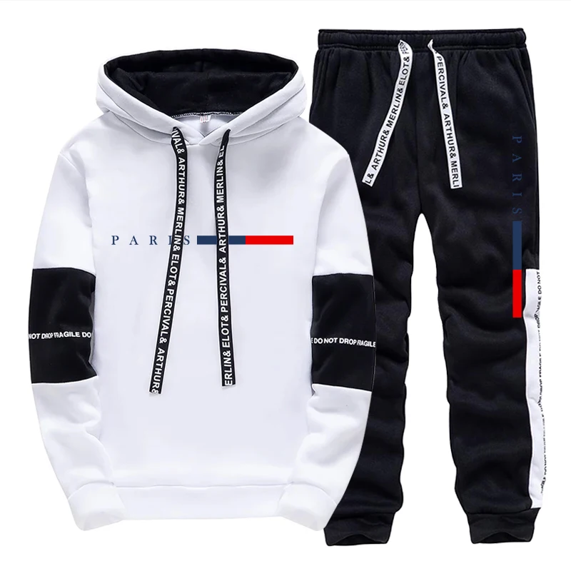 Men's Set/Hoodie/Pants Paris F - Street Fashion Winter review and price