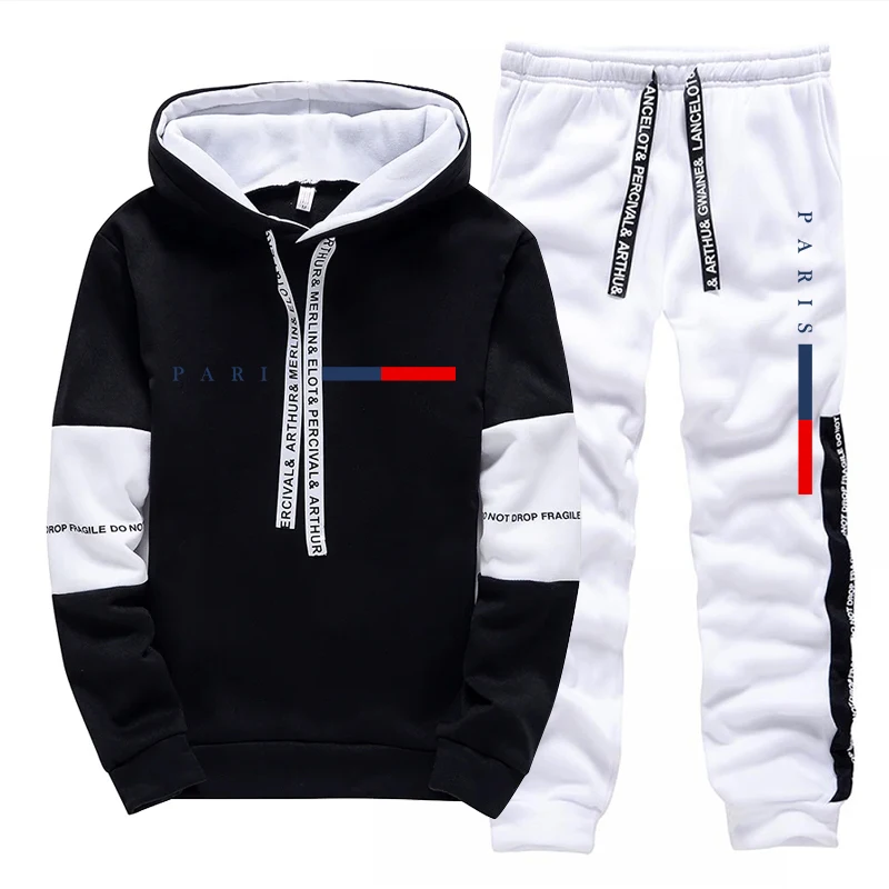 Men's Set/Hoodie/Pants Paris F - Street Fashion Winter review and price