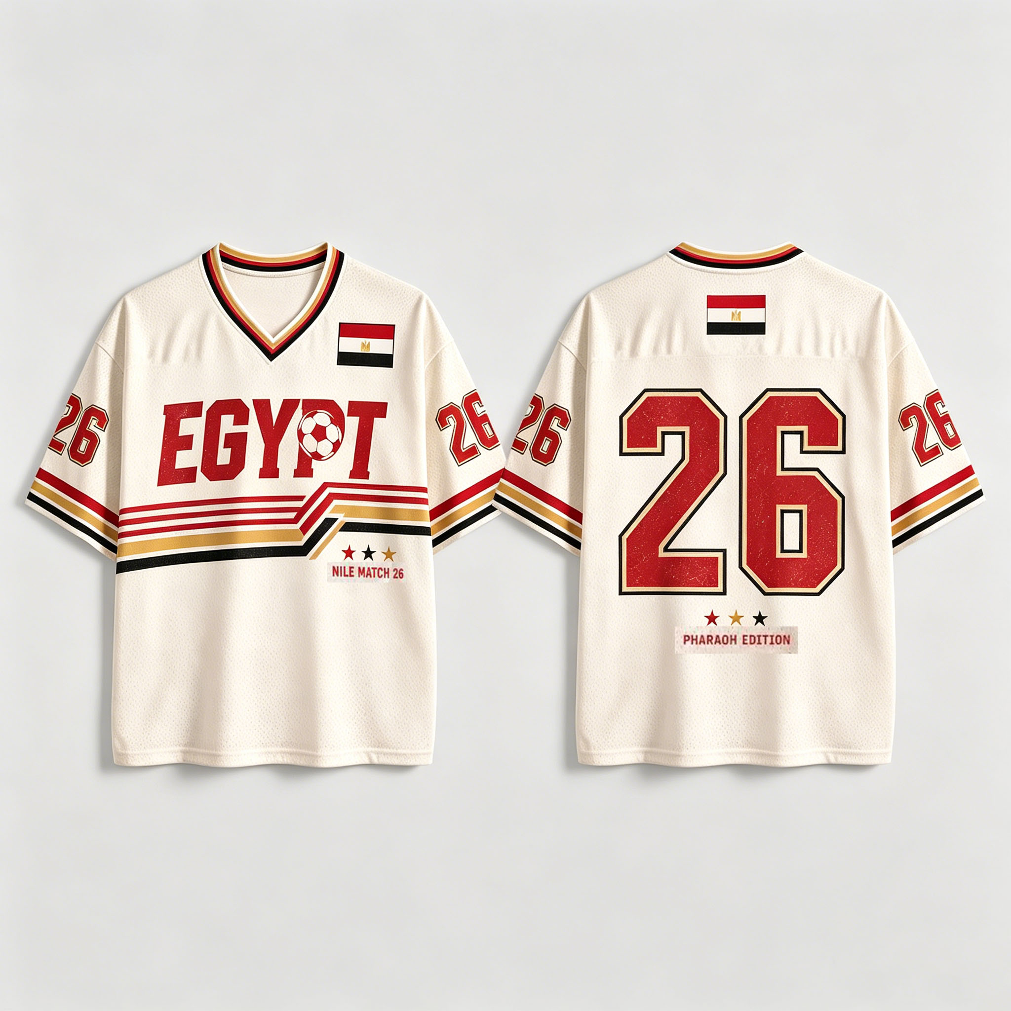 2026 Egypt jersey retro V-neck - Street Fashion Egypt review and price